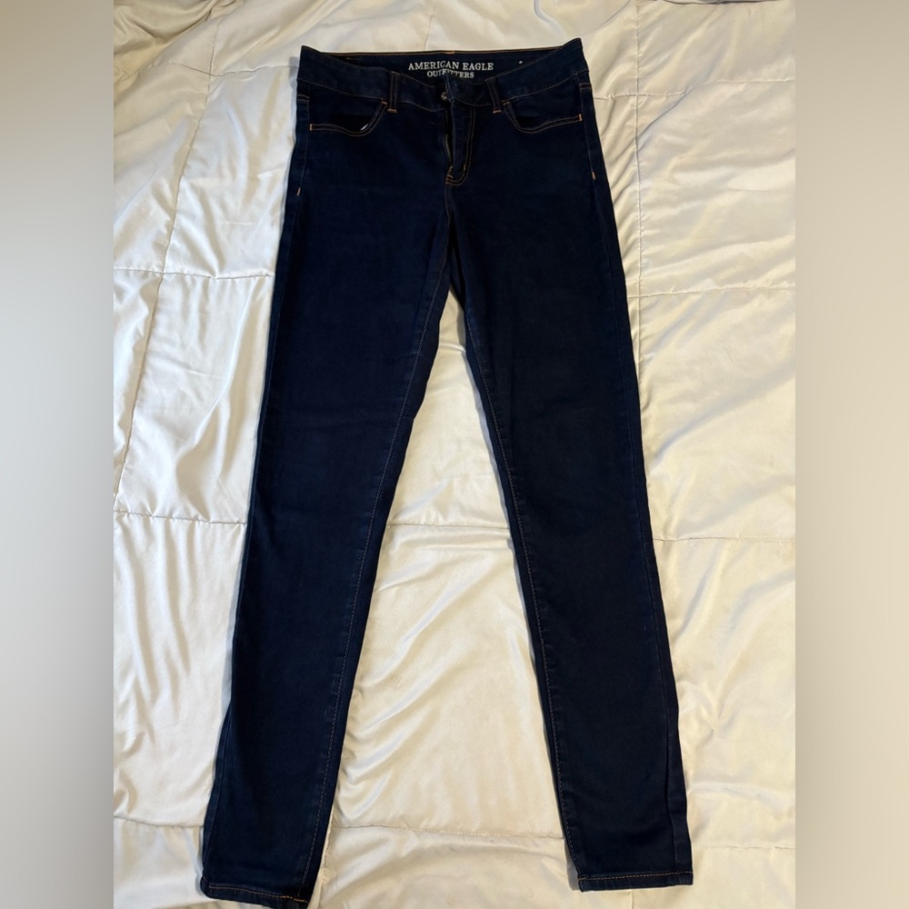 American Eagle Outfitters Women's Navy Skinny Jeans